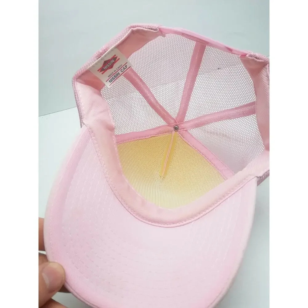 John Deere Snapback Hat Cap Mesh Womens Adult One Size Foam Trucker Pink